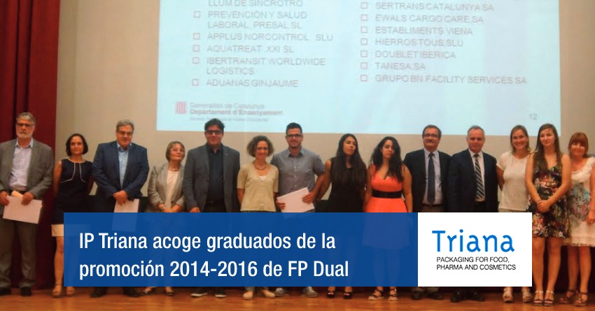 Promoción 2014-2016 de FP Dual del Vallés Occidental