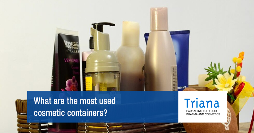 What are the most used cosmetic containers?
