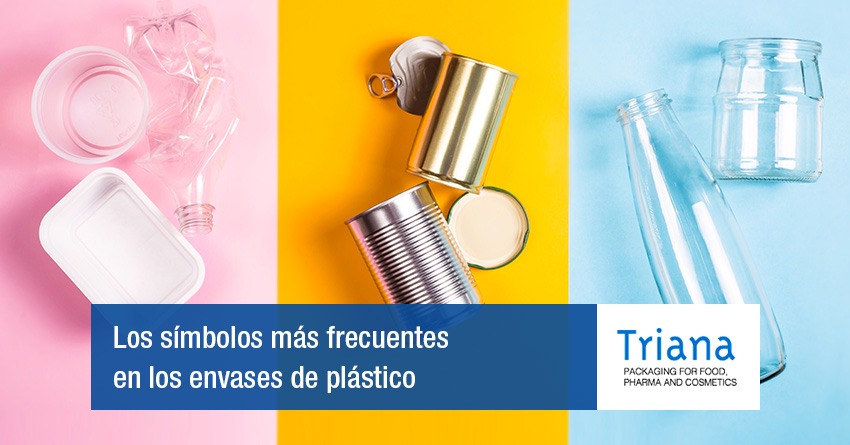 Los símbolos más frecuentes en los envases de plástico
