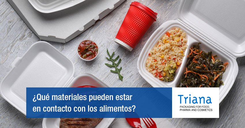 ¿Qué materiales pueden estar en contacto con los alimentos?