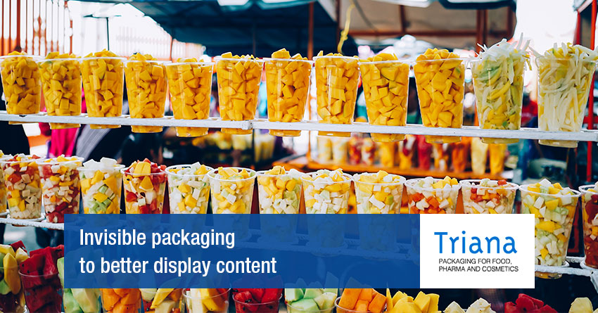 Invisible packaging to better display content