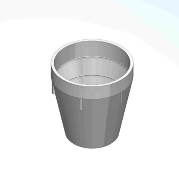 Messbecher mit einem Fassungsvermögen von 10 ml und einer Skalierung von 1,5, 4,5 und 7,5 ml