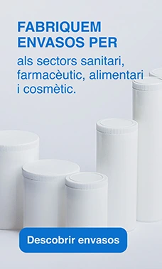 Fabriquem envasos per als sectors sanitari, farmacèutic, alimentari i cosmètic Fabriquem envasos per als sectors sanitari, farmacèutic, alimentari i cosmètic