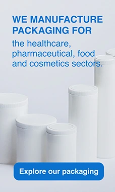 We manufacture packaging for the healthcare, pharmaceutical, food and cosmetics sectors