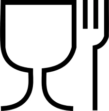 Logo de material destinado al contacto alimentario