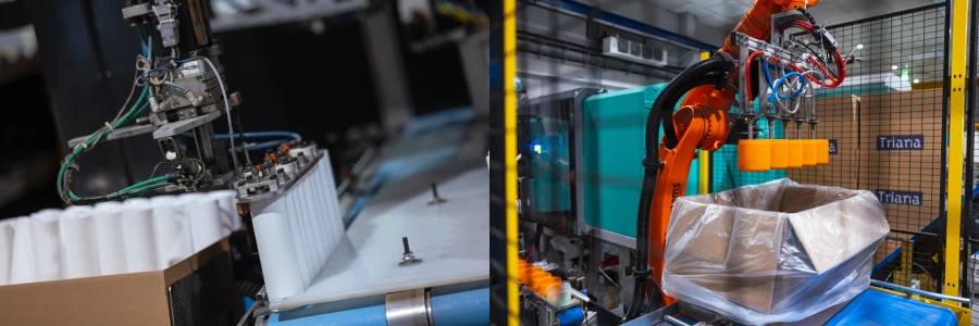 Automatización y Multicavidad de piezas en inyección de plástico